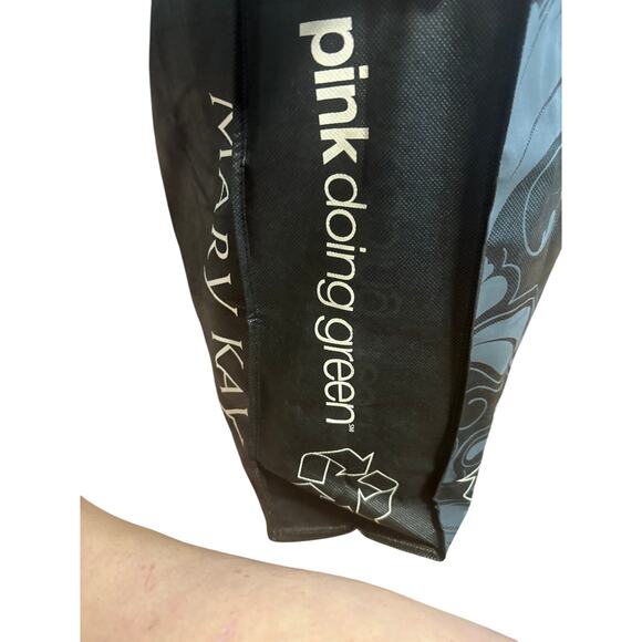 4 New Mary Kay Reusable Foldable Black Tote Shopping Bag - Picture 2 of 4